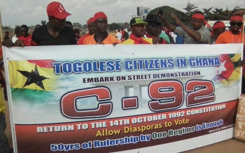 Accra, Ghana: La Diaspora Togolaise au Ghana dans les rues avec une forte mobilisation  sans précédente !