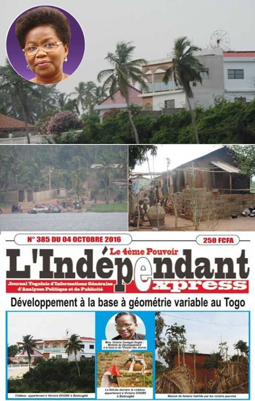 TOGO : Le développement à la base à géométrie variable de Victoire Tomégah-Dogbé à Badougbé, son village natal…
