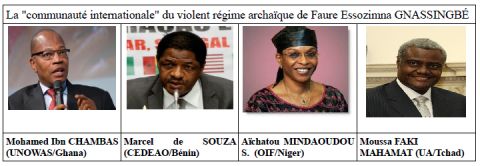 Togo:Le violent régime archaïque militaro-mafieux de Faure GNASSINGBÉ et &quot;sa communauté internationale&quot;.   Par K. Kofi FOLIKPO