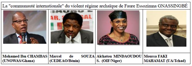 Togo:Le violent régime archaïque militaro-mafieux de Faure GNASSINGBÉ et 