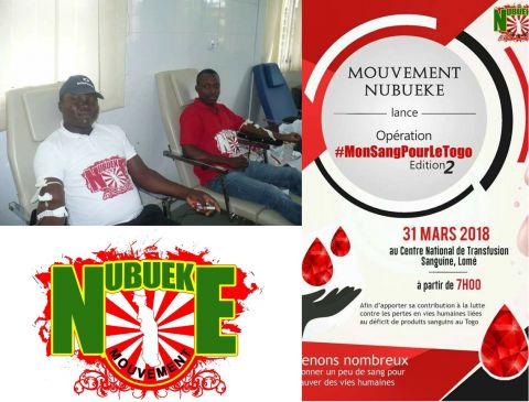 Operation &quot;Mon sang pour le Togo&quot;: le Mouvement NUBUEKE au CNTS ce samedi
