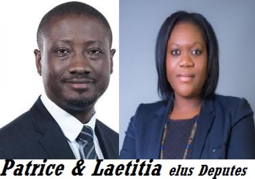 France: Deux Français d’origine togolaise Laétitia Avia (Danyi) et Patrice Anato (des Lacs) sont de députés élus pour la la République en marche d’Emmanuel