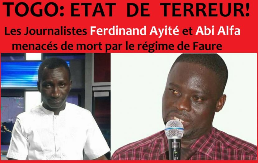 Togo: Les Journalistes Ferdinand Ayité et Abi Alfa menacés de mort par le régime de Faure
