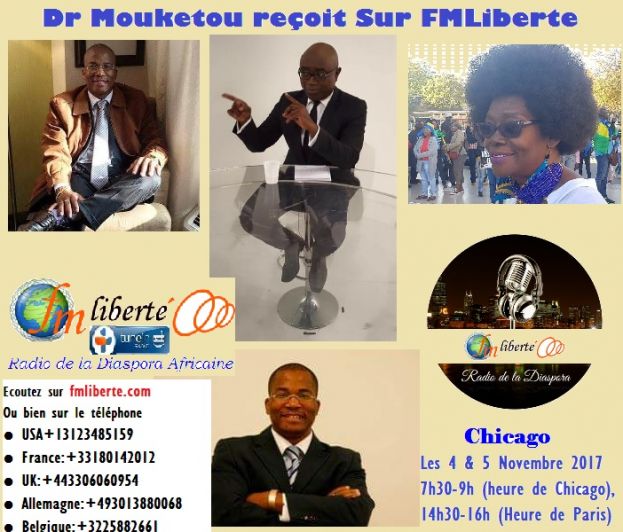 Dr MOUKETOU REÇOIT: Politique, Diplomatie, social, économie, culture, finances, Invités exceptionnels ce samedi 4 et dimanche 5 novembre 2017,