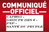 COMMUNIQUE N°12: CAP2015-Groupe des six-PNP-Santé du peuple-CAR